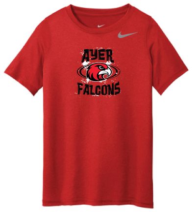 DV7299, ADULT Nike tee, Distressed, Red